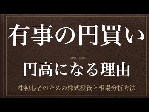 [動画で解説] 有事の円買い（円高になる理由）