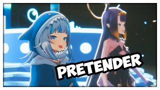 Gura x Ina - Pretender [3D Concert]