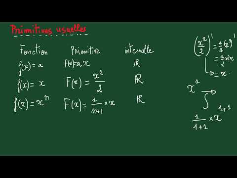 Cours de physique-chimie, Terminale, outils mathématiques, primitives, part 2