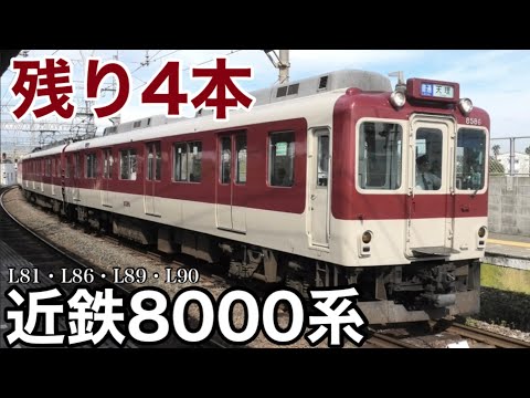 【残りわずか】近鉄8000系は8A系の投入で廃車が進行中／8A系は5本が運行中もすでに6本目が製造完了で陸送確認 大和西大寺駅・平端駅・新田辺駅にて 2024.11