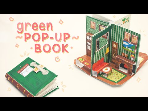 Miniature Green House pop-up book 🏠 (diy canon papercraft)