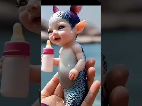 Baby mermaid 😻😍😻😻 #cutebaby #baby #cute #doll #funny