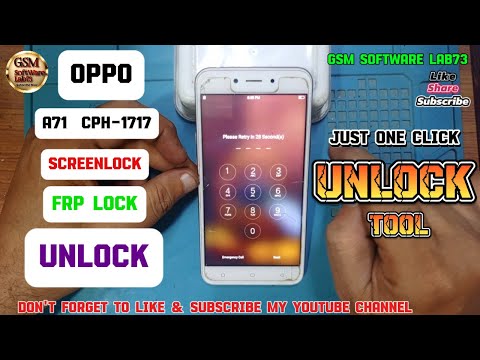 Oppo A71 CPH 1717 Password+FRP Unlock by unlock Tool|GsmSoftWareLab73