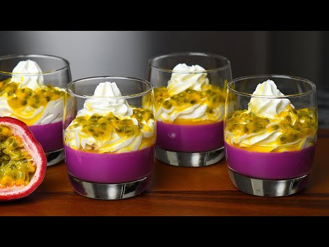 Passion fruit panna cotta