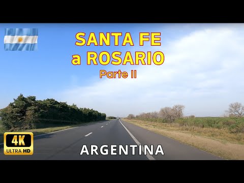 Santa Fe  Argentina -  Autopista Santa Fe Rosario  Parte 2 - viaje 87