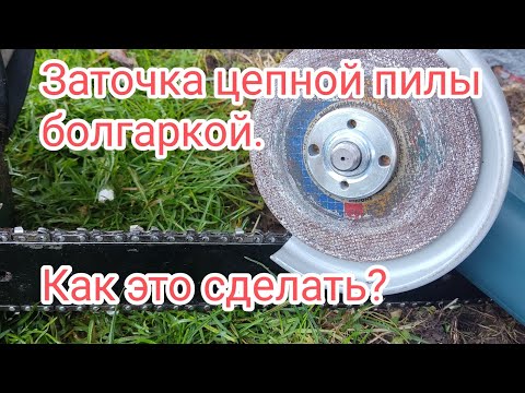 Заточка цепной пилы с помощью УШМ / 20 ноября 2024 г.