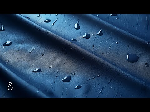 Rain On Heavy Fabric💧Black Screen | 12 Hours | Sleep In Series