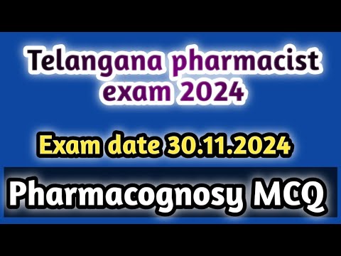 Telangana pharmacist exam 2024#governmentexampreparation