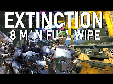 How A 60,000 Hour Tribe Takes Over Extinction! | Ark PvP Full Wipe