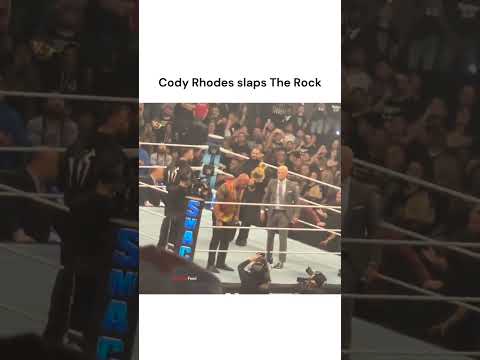 Cody Rhodes Slaps The Rock