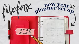 Planner Flip Through - Setting Up My A5 Filofax For The New Year - 2025 Ring Setup + Etsy Inserts