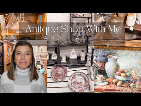 ANTIQUE SHOP WITH ME AND HAUL | HUGE ANTIQUE MALL SHOPPING AND ANTIQUE AND VINTAGE HAUL