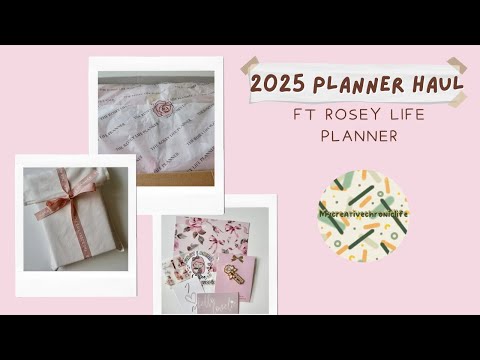 2025 Planner Haul ft Rosey Life Planner