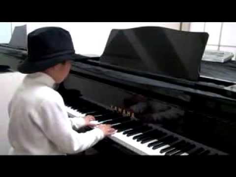 バッハ　インベンション 第１番　７歳 ピアノ　J.S.BACH Invention No.1 - 7 years old, Piano