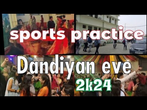 Sports practice | dandiyan eve 2k24 | what a memorable evening ♥️ #youtubevideo #trending #dandiya