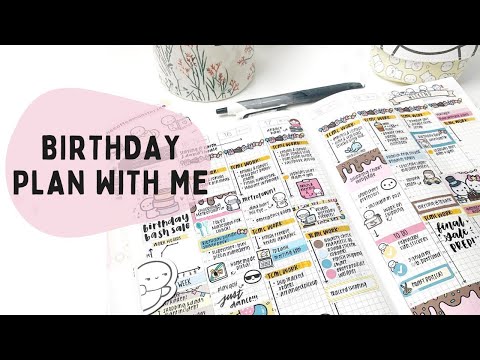 Real Time Plan With Me: Birthday Bash Sale Week | Hobonichi Cousin