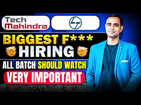 TechMahindra & L&T Biggest Hiring | All Batch Should watch | Very Important