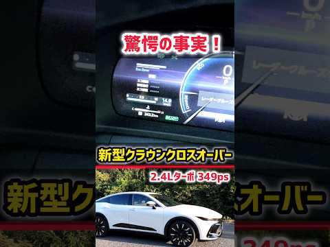 【驚愕の事実】新型クラウンクロスオーバー 爆売れする理由は？燃費とデジタルメーターが凄すぎてやばいwww最新機能！納車後2年のレビュー！#shorts 内装・外装 2024 TOYOTA CROWN