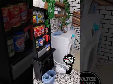 Barbie Doll Laundry Room DIORAMA #shorts #barbiedolls #diy