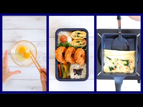 [Easy] 3 tips ♪ How to make a beautiful spinach omelet and how to pack a bento 🍱