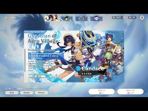 5 Star Candace Gacha Wish Animation | Genshin Impact