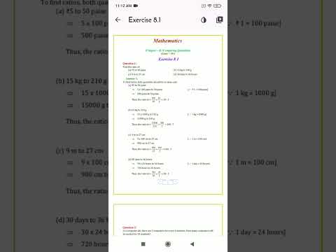 Class 7 maths ch 8 comparing quantities ex 8.1 solution #numericalreasoning #mathguide #mathproblems