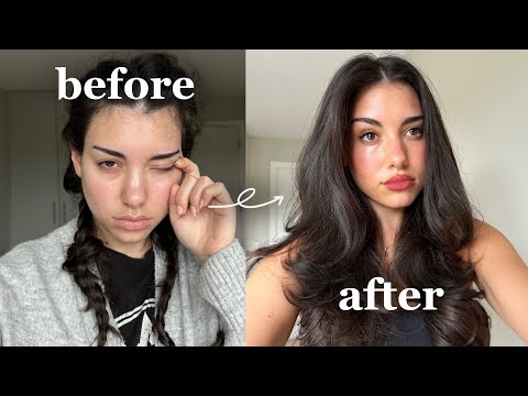 RESET with me (everything shower, hair oiling, skincare routine, makeup)