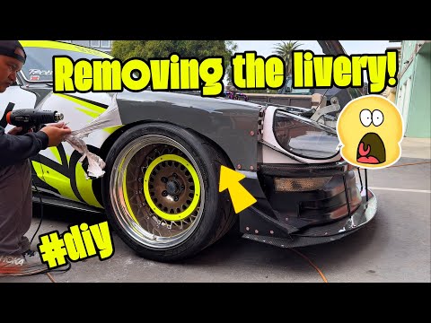 Removing the livery wrap on the Z. Hope I don’t I f**k it up!