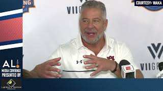 Bruce Pearl addresses the media following Auburn's 91-53 rout of Ohio State in Atlanta