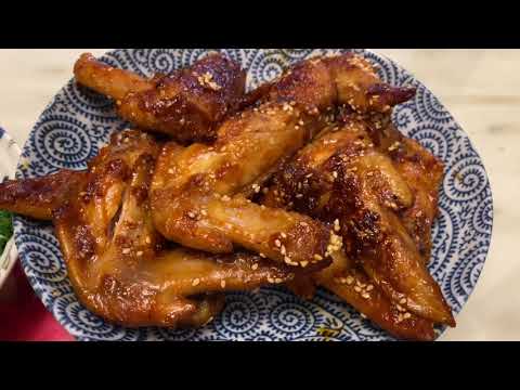 9.8晚餐 韓式料理：韓式辣雞翅，小孩也愛吃的口味！Sweet Crispy Fried Chicken wings.