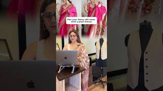 Saree hack #shortsvideo #shortsfeed #viral #shorts #fashionhacks #hacks #stylehacks #saree