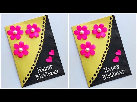 Easy Birthday card handmade 2023 | How to make birthday card / Greeting card ideas