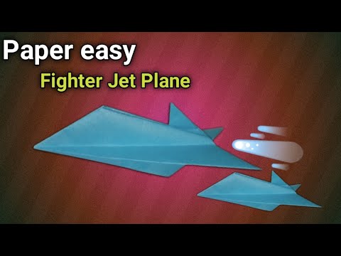 How to make paper Fighter Jet Plane ||  paper easy fighter jet #therivalsofficialboy #diy