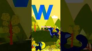 W is for Watch, Window, Wolf, Kids Alphabet education, British teacher #ABCD #phonics #alphabet