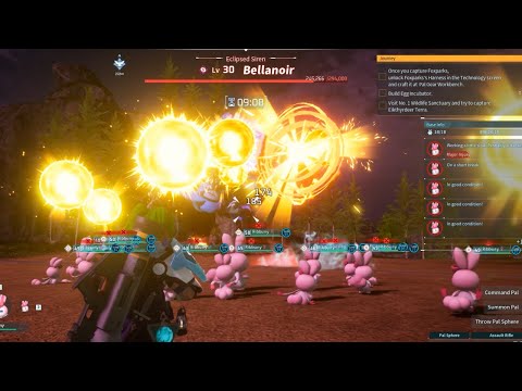 Rabbit Rampage 🐰 Ribunny Army vs Palworld Raid Boss