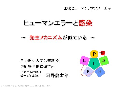 ヒューマンエラー発生メカニズムと感染