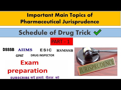 Trick to remember Drug Schedule Trick Part -1 | Jurisprudence | #RSMSSB #AIIMS #DSSSB #crpf