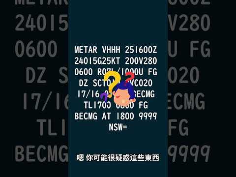 最近很火的ChatGPT是否能翻譯METAR？｜甚至讓他來寫METAR？＜奎哥出品＞