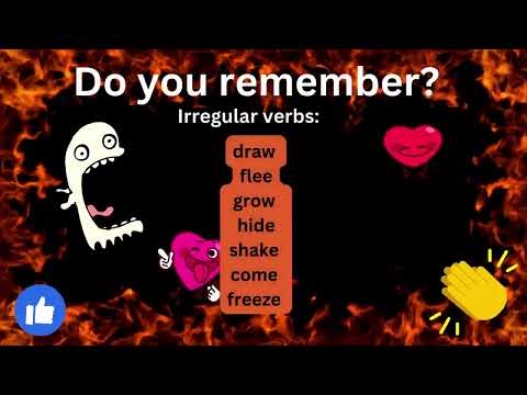 Irregular Verbs Rhyme!! 😱🎃🎧  #shorts #irregularverbs #englishrhymes