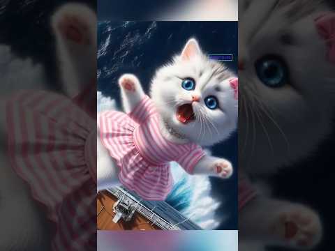 The Fearful Kitten || Bedtime story || #kitten #cats #shorts #viralvideo @iconic teller