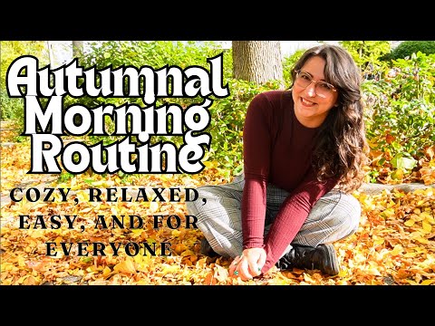 Cozy Autumn Morning Routine 🍂 | Slow, Relaxing Day with Books, Cats & Fall Walks - Autumnal Joy