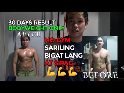 30 Days Transformation l Self Weight l CALISTHENICS l NO GYM l