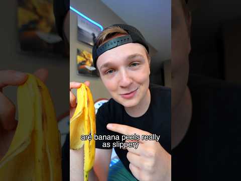 Are banana peels actually slippery?