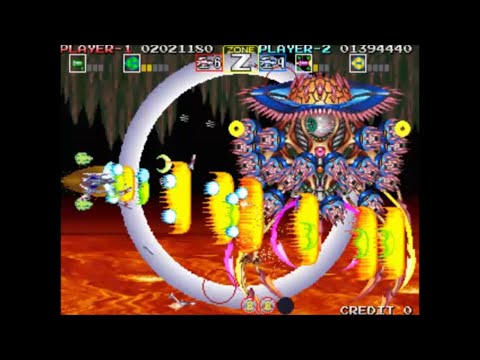 [181]太空戰鬥機外傳-Darius Gaiden-單人雙打零接關全破 Double Play 1 Coin Clear #6 A-C-F-I-N-T-Z