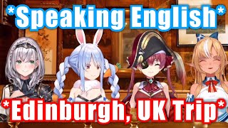 3rd Gen Ordering Alcohol In English (Edinburgh, United Kingdom Trip)【Hololive/Usada Pekora】