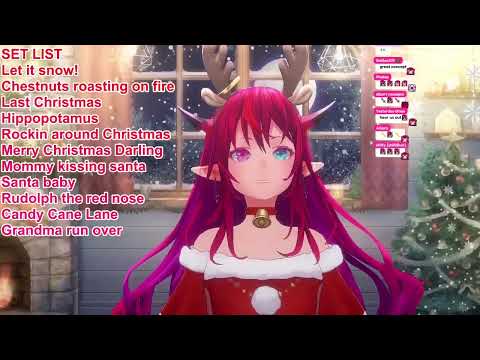 SantaRyS Sings Sushi Glory Hole by The Lonely Island 【IRyS' Christmas Unarchived Karaoke】