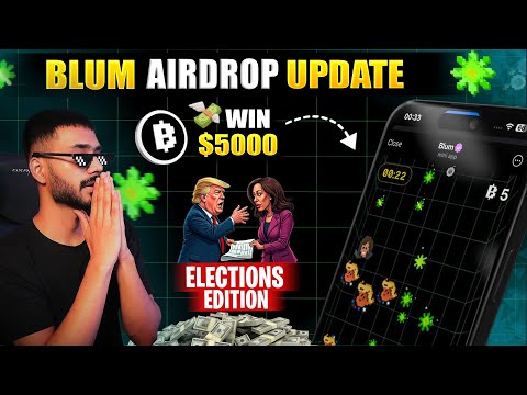 BLUM AIRDROP FREE $5000 IN DROP GAME || BLUM ELECTIONS EDITION TASK || BLUM AIRDROP LISTING DATE