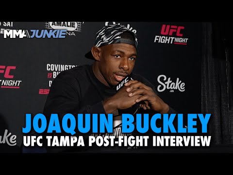 Joaquin Buckley Makes Statement, STORMS OUT of Post-Fight Interview | UFC Tampa