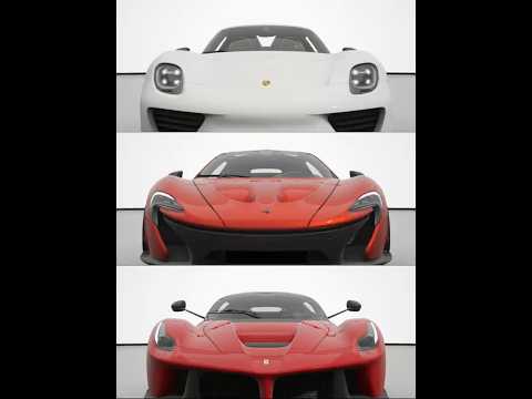 The Holy Trinity ft McLaren P1 vs Ferrari LaFerrari vs Porsche 918 Spyder #mclaren #ferrari #porsche