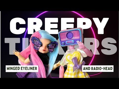 Radio Head BJD & Butterfly-Eyed Chibis?! Make Creepy Cute Custom Dolls with me